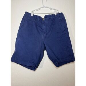 American Eagle Mens Slim Chino Shorts Navy Blue Ne(x)t Level Flex Size 38